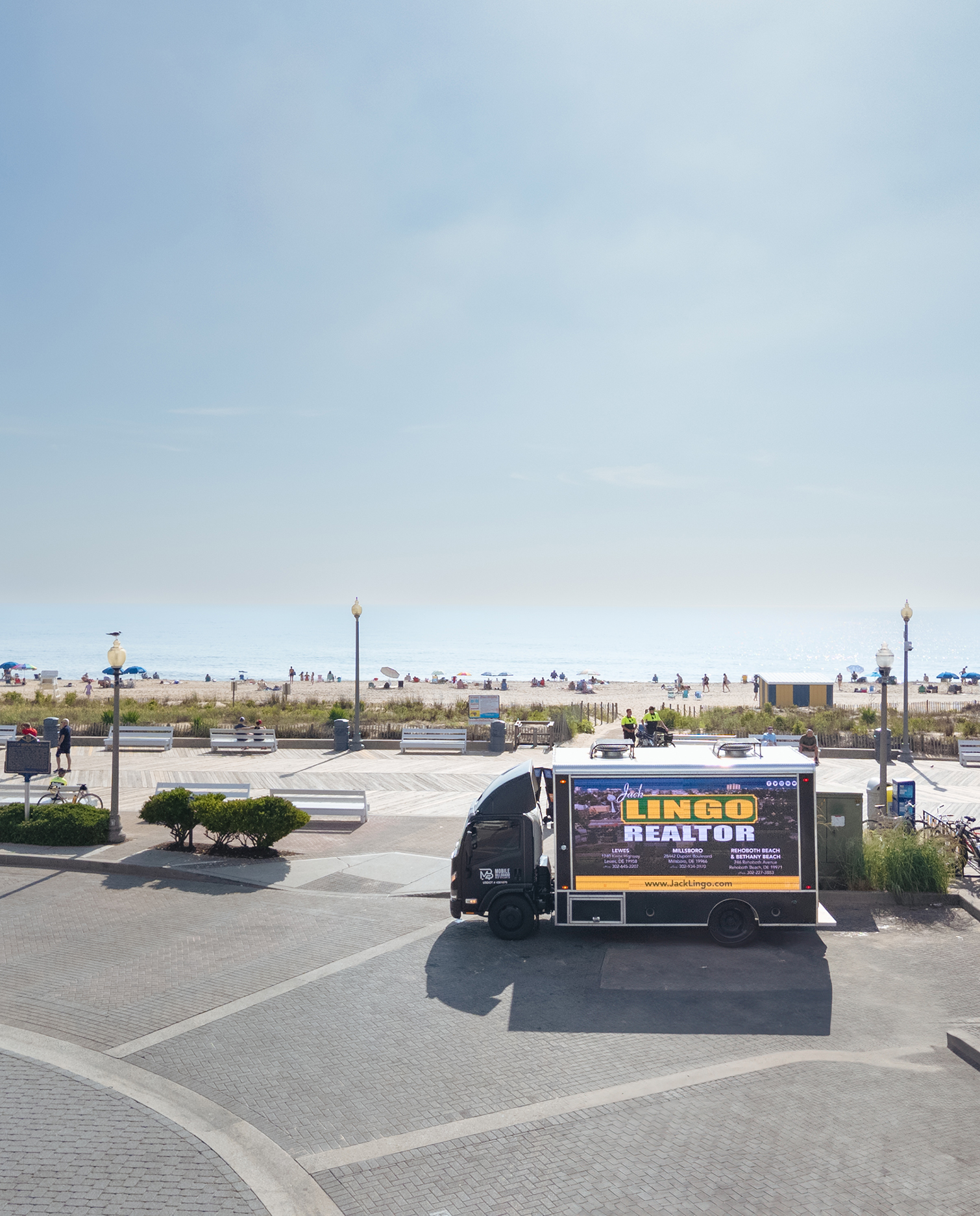 Jack Lingo, REALTOR® Mobile Billboard Beach Truck