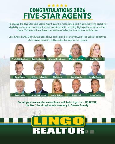 Jack Lingo, REALTOR® Five-Star Agents 2026