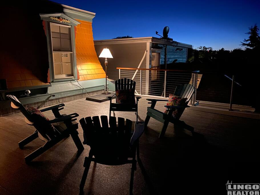 Rooftop+Deck+Night 223 Second Street Rental Property