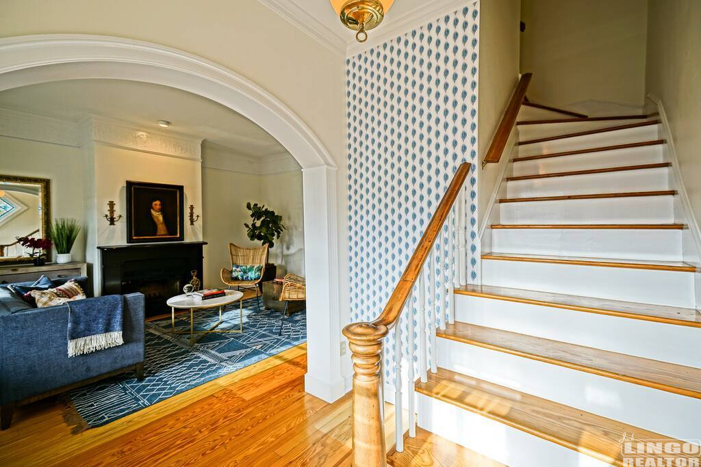 Staircase 223 Second Street Rental Property